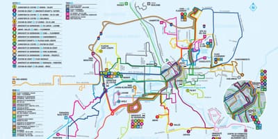แผนที่ของคูเบ็คนรถบัส